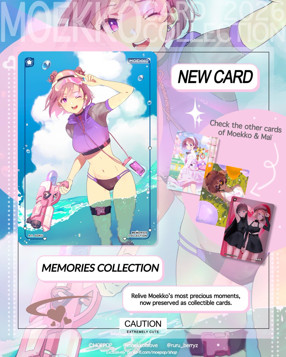 MoekkoisLove's tweet photo. Les cartes de l'été ☀️ https://t.co/dzuQIGpQfe