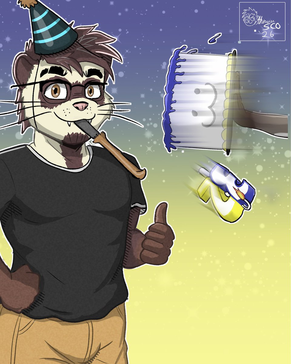 OtherwiseSco's tweet photo. Older today. Unc ferret
#furryart #fursona #ferret #graymuzzle https://t.co/xEK3fdrCEn