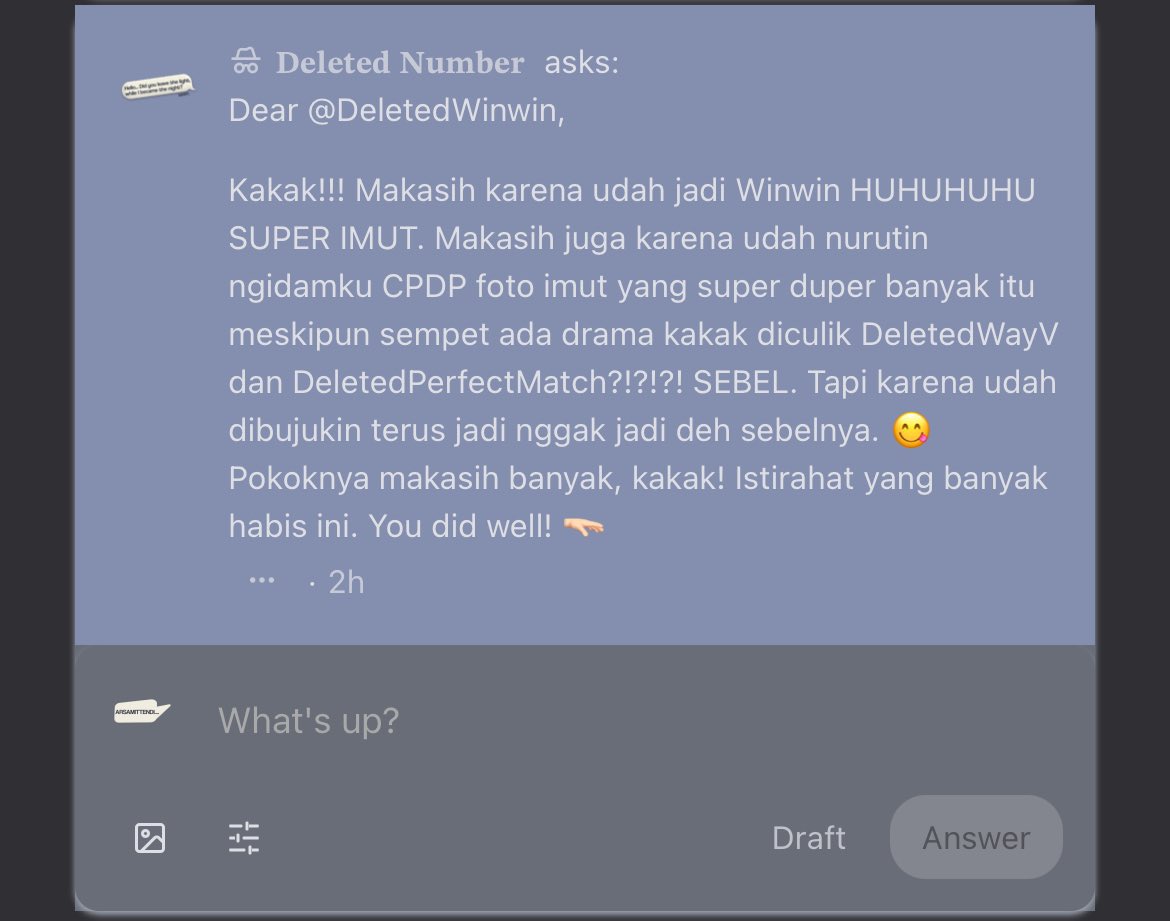 AshesDarrel's tweet photo. @AshesEirlys @AshesHugo @ArsAmittendi (1) Winwin gege terimakasih udah cpdp imut terus yaa kata cwknya itu lhooo. 

(2) Yue jiejie yg sebenernya dd??? banyak betul yg ketuker ya disini?!?!?

(3) Xin Ku Le, Chenglei gege yang udah selalu baik, gege keren selalu ok???

(4) Zhen.. ada salam dari kakak tersayangnya nih! https://t.co/POeTmSAMdT