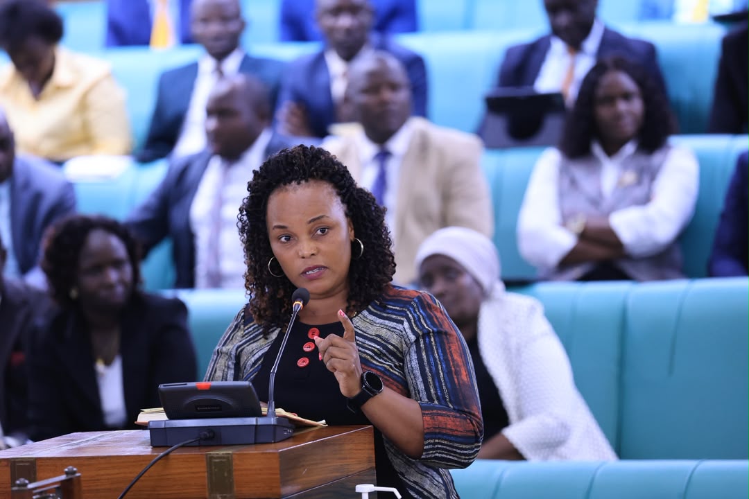 Parliament_Ug's tweet photo. Hon. Margaret Nazziwa (Kagadi District) acknowledges that while the President’s address dwelled on improving access to health care, there is need to urgently renovate Kagadi district hospital which has suffered wall cracks and leaking roofs. #PlenaryUg https://t.co/F5tWn3MzhB