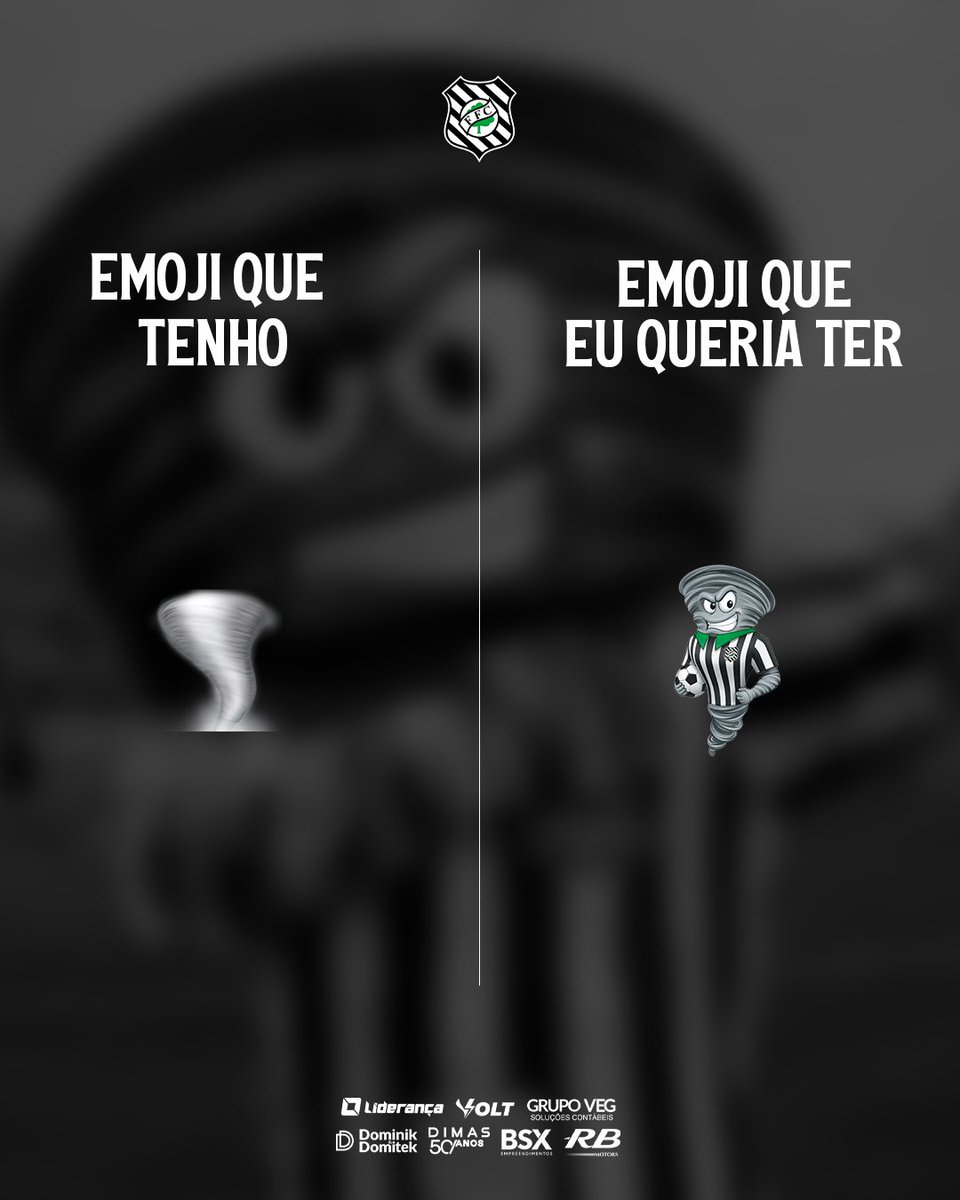 FigueirenseFC's tweet photo. Tem emoji pra quase tudo… mas ainda falta o mais importante. 😅
⠀
Alô, Unicode, já passou da hora de criar esses. 👀
⠀
Qual emoji do Figueira você queria ver no teclado? ⬇️🌪️ https://t.co/PRvG8dweJh