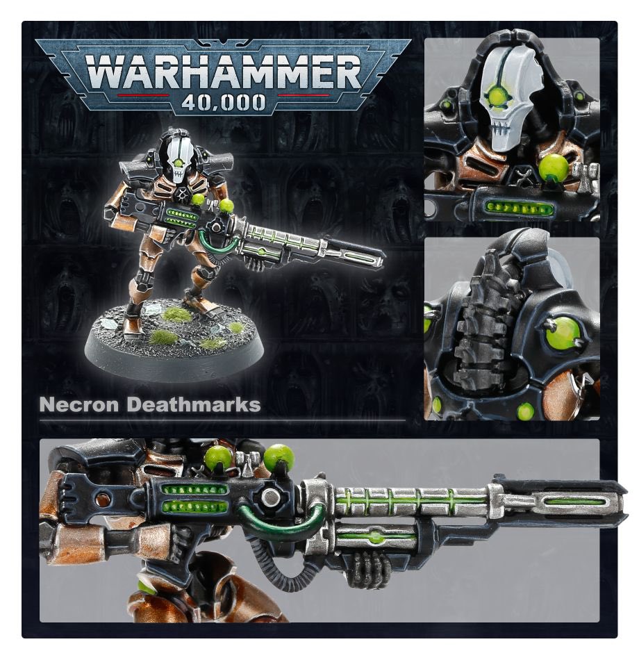AndrewZ24597481's tweet photo. Deathmarks - Sniper Assassins, Desthmarks are lethal marksmen. They can phase in and out of reality teleporting to different positions before firing their Synaptic Disintegrator and destroying their victims neural tissue. https://t.co/oLSVSw3rGa