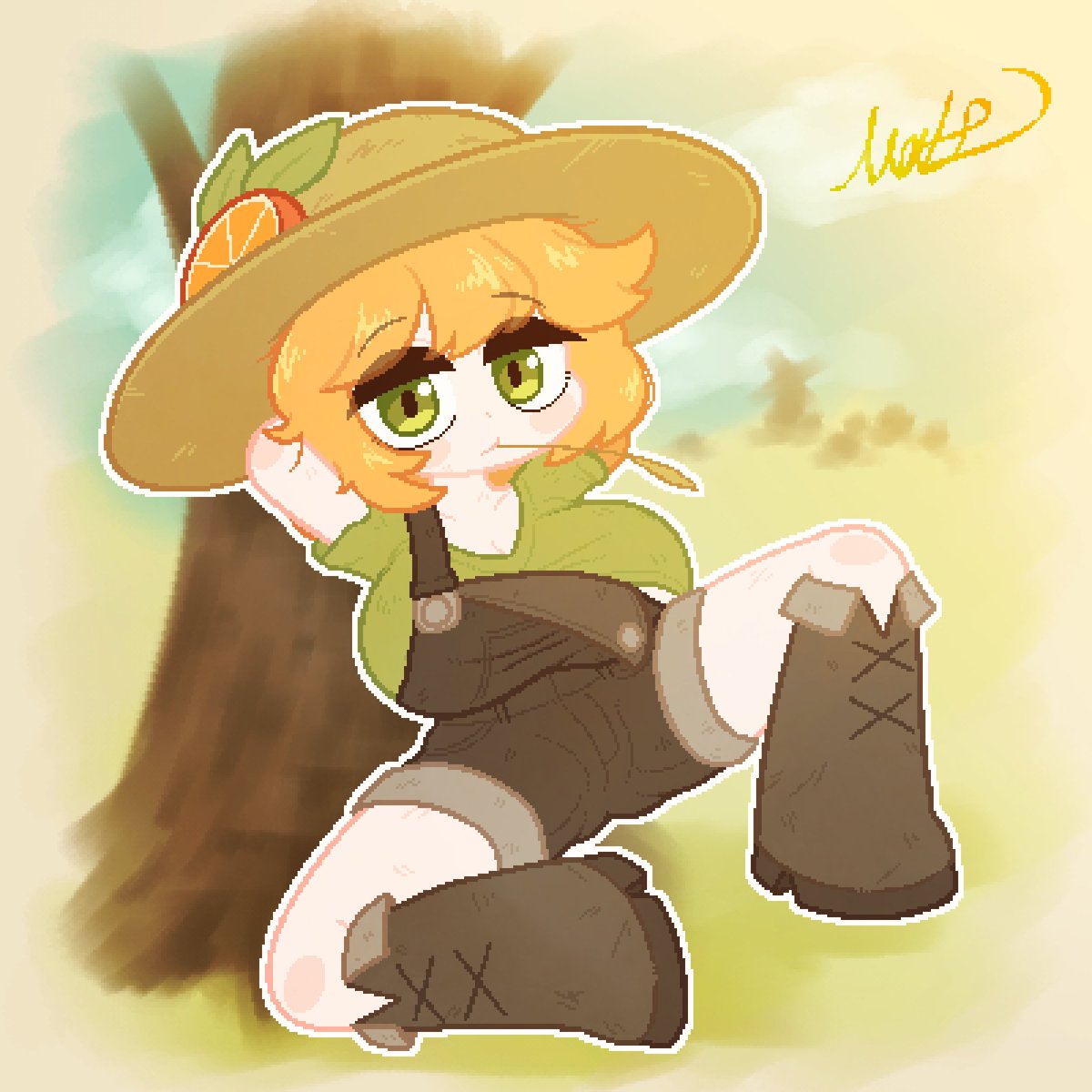 matz0306's tweet photo. Orange🍊
my friend's OC with a farmer theme https://t.co/FK7QO9Iurn