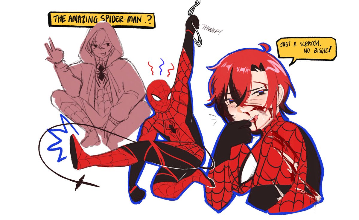 mangosign's tweet photo. friendly neighbourhood spider-man #FlayonsCrayons https://t.co/zBdHVIiBWF