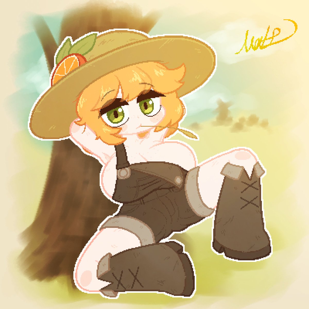 matz0306's tweet photo. Orange🍊
my friend's OC with a farmer theme https://t.co/FK7QO9Iurn