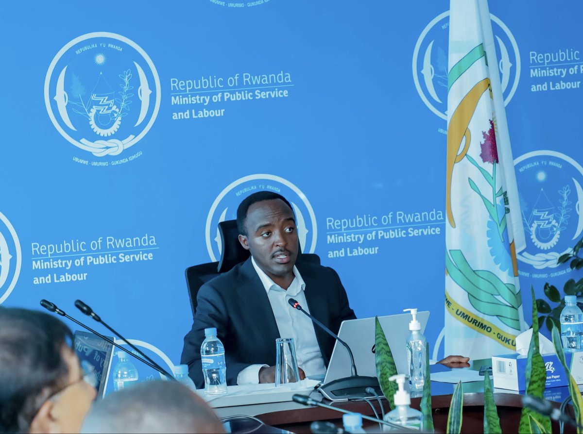RwandaLabour's tweet photo. This morning, Permanent Secretary at MIFOTRA, @ClementKabiligi, chaired the 2nd Project Steering Committee (PSC) Meeting for the Skills Development and Employment Promotion (SDEP) Project, implemented by the Ministry of Public Service and Labour in partnership with the Korea International Cooperation Agency (@KOICA_Rwanda ).

The meeting brought together members of the Project Steering Committee
to review the project’s implementation progress, assess key achievements and major deliverables, discuss implementation challenges and priority actions, and provide strategic guidance for the next phase of implementation. Participants also received a live demonstration of the new KORA system, highlighting progress in the
development of the digital platform designed to strengthen skills development and employment promotion services.

The meeting reaffirmed the shared commitment of MIFOTRA and KOICA to advancing digital transformation, strengthening employment services,
and enhancing access to efficient, technology driven solutions that contribute to skills development and employment promotion in Rwanda.

#KOICA #SDEP #KORA #DigitalTransformation #EmploymentPromotion #Rwanda
#JobCreation