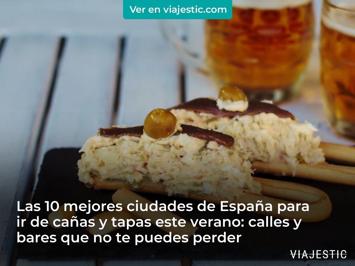 viajestic's tweet photo. Un nuevo ranking basado en las valoraciones de miles de usuarios revela cuáles son las mejores rutas para disfrutar de una caña y una tapa. 
 
#Viajestic https://t.co/LbutTlvDWj