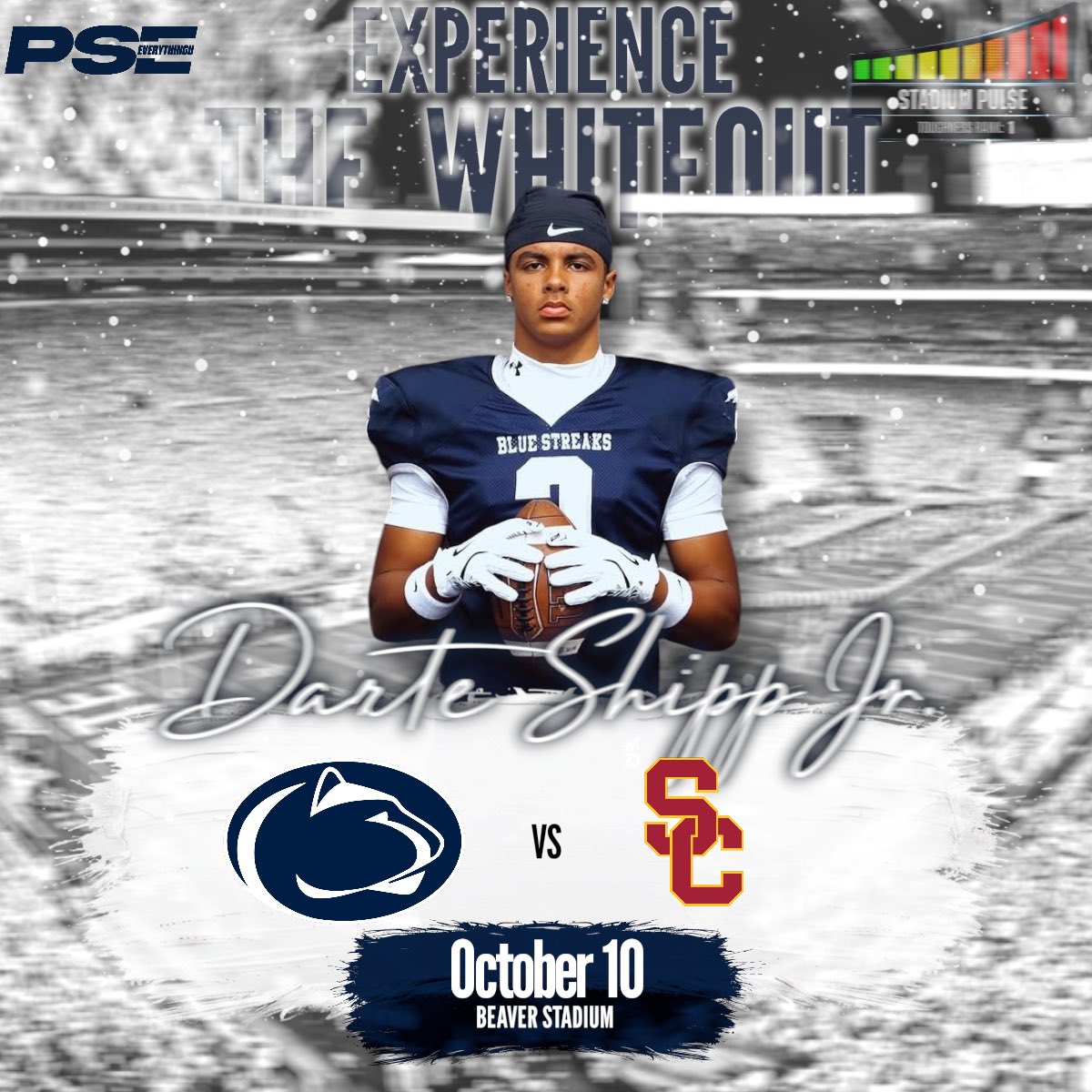psu_everythingu's tweet photo. 2028 3⭐️S Dante Shipp Jr. will be attending the whiteout Oct. 10th vs USC.
Shipp visited in March and was offered by Coach Broomfield. He is the no.15 player in OH and the no.39 safety in the country, with offers from Kentucky, Wisconsin, and Cincinnati among others.
#whiteout https://t.co/6NXpaigCUY