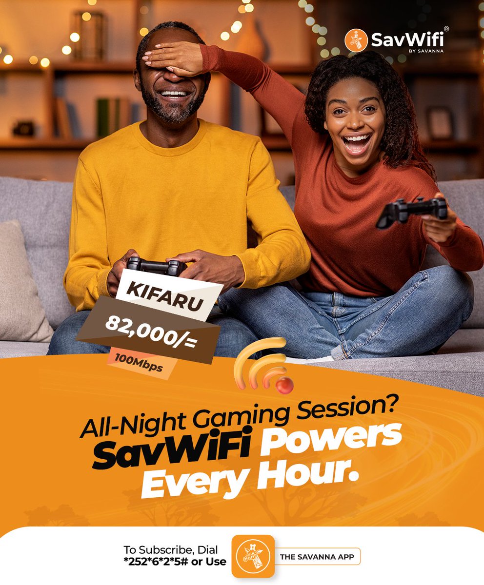 savanna_ug's tweet photo. Game all night, stay connected all the way.
SavWifi delivers the reliable connection you need for a smooth experience every hour.
Get SavWifi and game without limits.
#SavWifi #Halftheprice #Twicethespeed https://t.co/ERfvDHm7qt