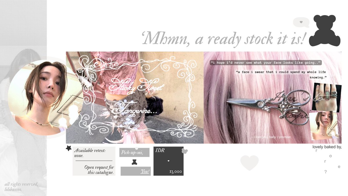 LiLiBUNNO's tweet photo. beep: a ready stock layout, #bealanja #zonauang :3

karina aespa, irene &amp; yeri red velvet also wonhee illit in hand o’mine yang bisa kalian jemput asap! pay thru qris available, free retext. more on, https://t.co/5qnVrEGF64. 🍁 https://t.co/g6oHu8a5sX