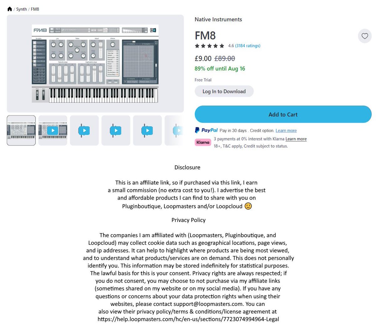 musicvsartstuff's tweet photo. 🎹 #FM8 #vstplugin by #NativeInstruments on #PluginBoutique, for my fellow #musicproducers, limited time on sale 89% off ends 16th August, buy it to get one #vst free!

https://t.co/J8fZvOC2hi

#musicproduction #composers #musicproducer https://t.co/LO5weozeE2