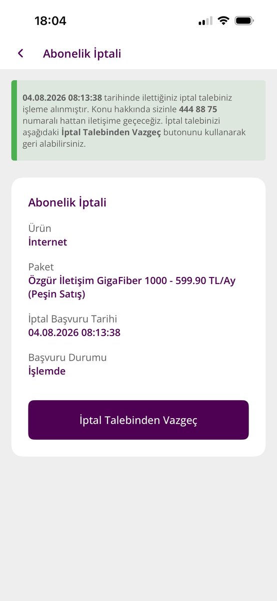 ismailesgunoglu's tweet photo. @TurkNetDestek Hadi iptal talebimi tamamlayın orada da mı genel arıza var bugün dönüş bekliyorum @Turknet @TurkNetDestek @CemCelebiler https://t.co/BsxrfHd3n3