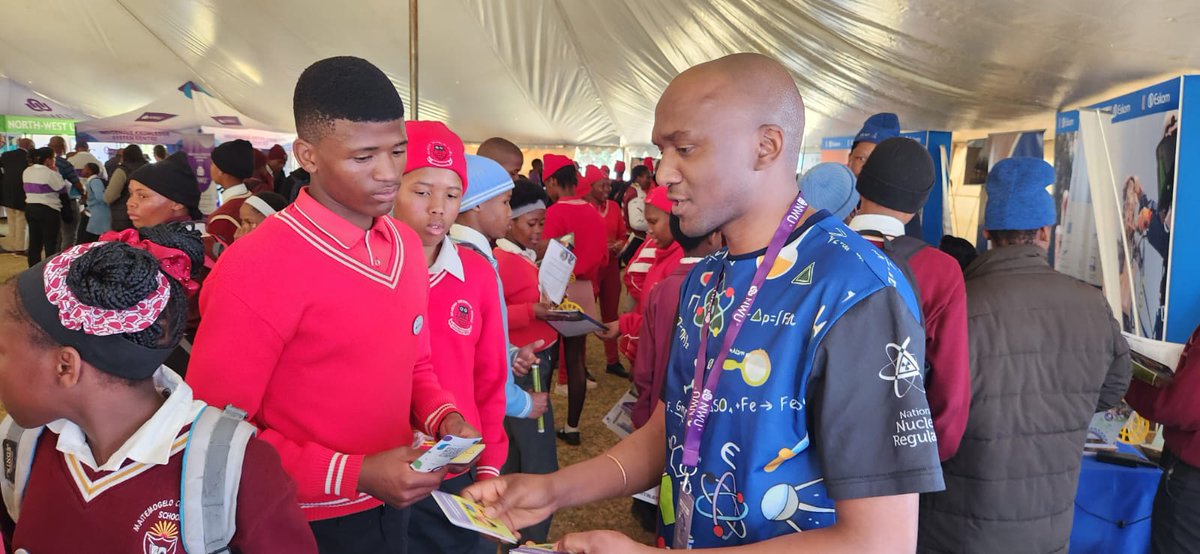 NucRegSA's tweet photo. 05 August 2026: The NNR Participated in the NWU VC Science Day held at Hoerskool Wolmaransstad in North-West Province, the aim of the event is to promote career opportunities in STEM.
#NuclearSafetyAlways
#NuclearSafetyFirst
#STEMforFuture https://t.co/Dce8VgwdMn