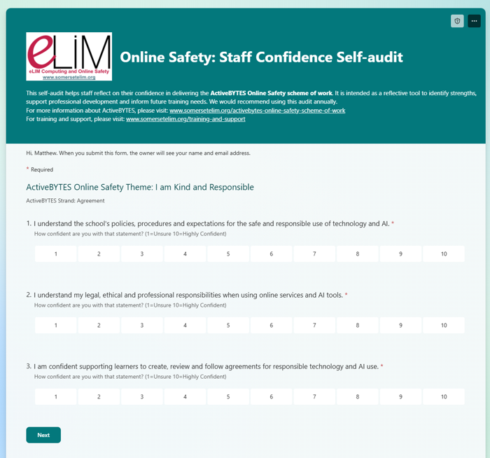 DigitalPrimaryT's tweet photo. 📢 Brand new FREE resource for all UK schools!
Our Online Safety Staff Survey helps schools identify strengths, support professional development, and inform future training needs: 
https://t.co/w3nE2ufJAf
 
#OnlineSafety #Safeguarding #EdTech #Schools https://t.co/r2quXY7Jke