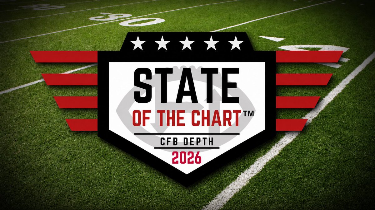 CFB_Depth's tweet photo. It’s the big day.

State of the Chart 2026 releases TODAY!

138 teams. 552 data-packed pages. Everything you need to get ready for the 2026 college football season.

Turn on notifications so you’re the first to know when the best preview magazine in college football goes live. https://t.co/l6knzW2v9K