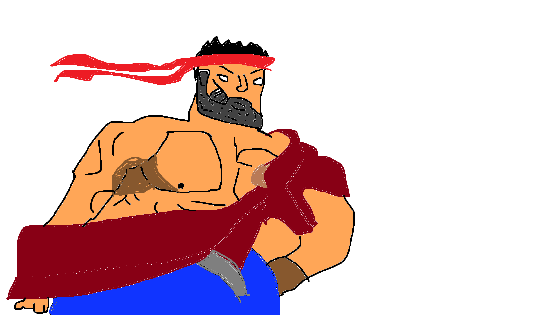 Shinto3756's tweet photo. sf6のキャラの絵描いてみました、身内からは好評でした https://t.co/HToVIP10sf