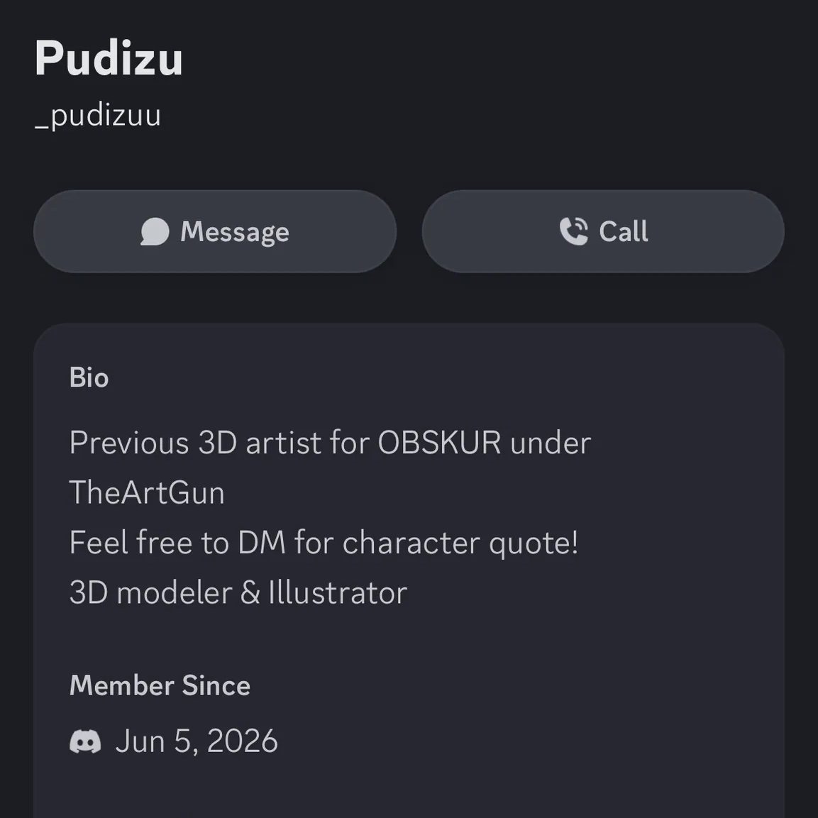 _Pudizuu's tweet photo. ‼️ SCAM ALERT ‼️
There is currently an account on discord pretending to be me asking previous clients for "commissions" paid outside of VGen, THIS IS NOT ME!, for comparison, the first profile is the scammers, the second is mine
PLEASE NOTE THE MEMBER SINCE DATE! https://t.co/7h6vLrzb9H