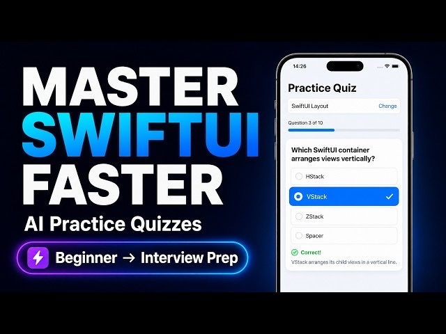 iOSInsights's tweet photo. This step-by-step tutorial covers question modelling, reusable answer rows, selection state, progress UI, and debugging in Xcode.
Watch here: https://t.co/w1pFa3b9HT
#SwiftUI #iOSDevelopment #SwiftProgramming https://t.co/5DnAIvDDSC