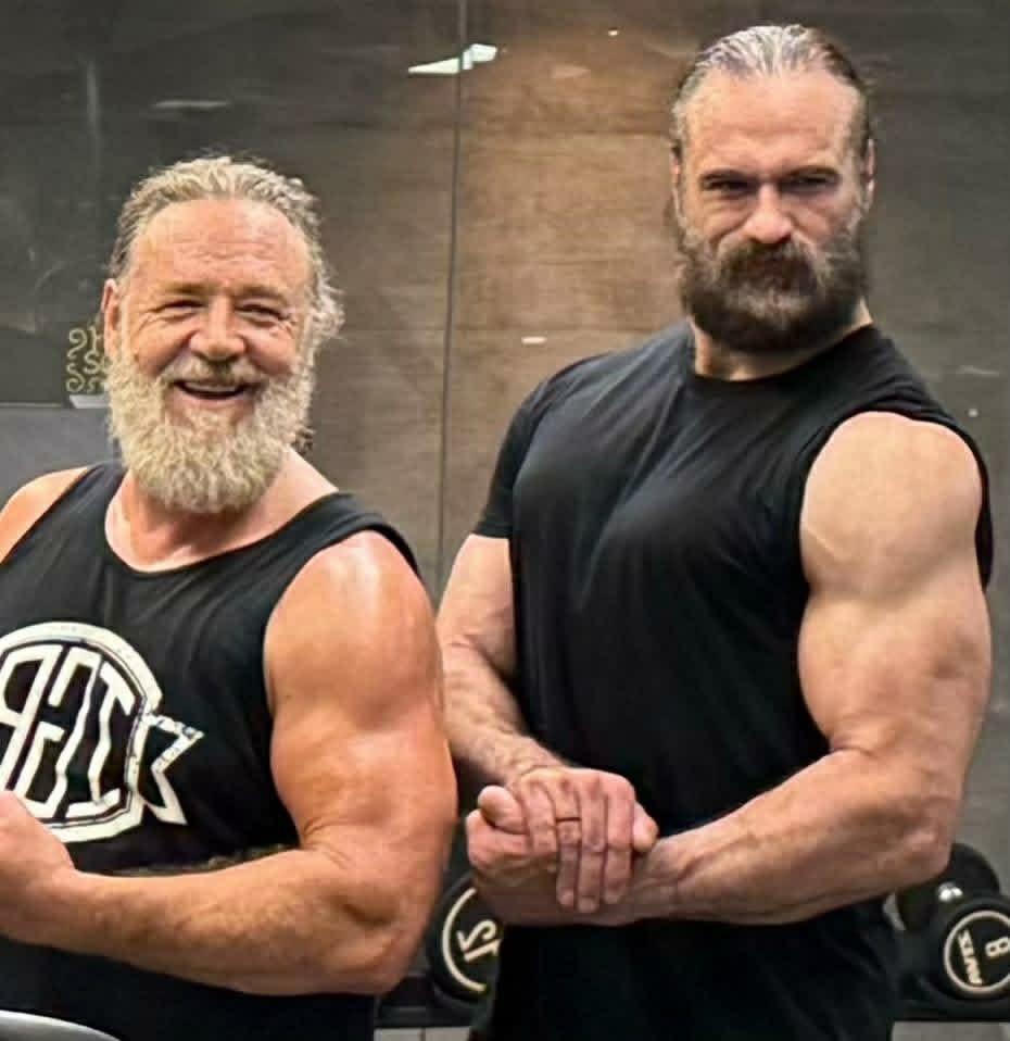 RussellFansCon's tweet photo. Putting in the work at the gym! πͺπ₯ Never stop pushing. #RussellCrowe #GladiatorNation #GymMotivation #Fitness #BeastMode #FYP #TrendingNow https://t.co/eVX37FgAlN
