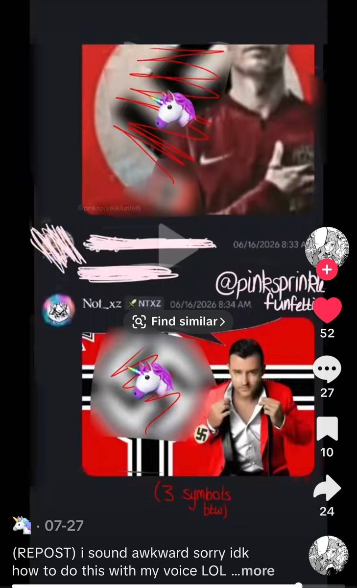 omenextik's tweet photo. spreading the word here that Not_xz has been reposting/sending nazi and racist stuff on tiktok and discord #floodescape2 https://t.co/itbFTjswLD