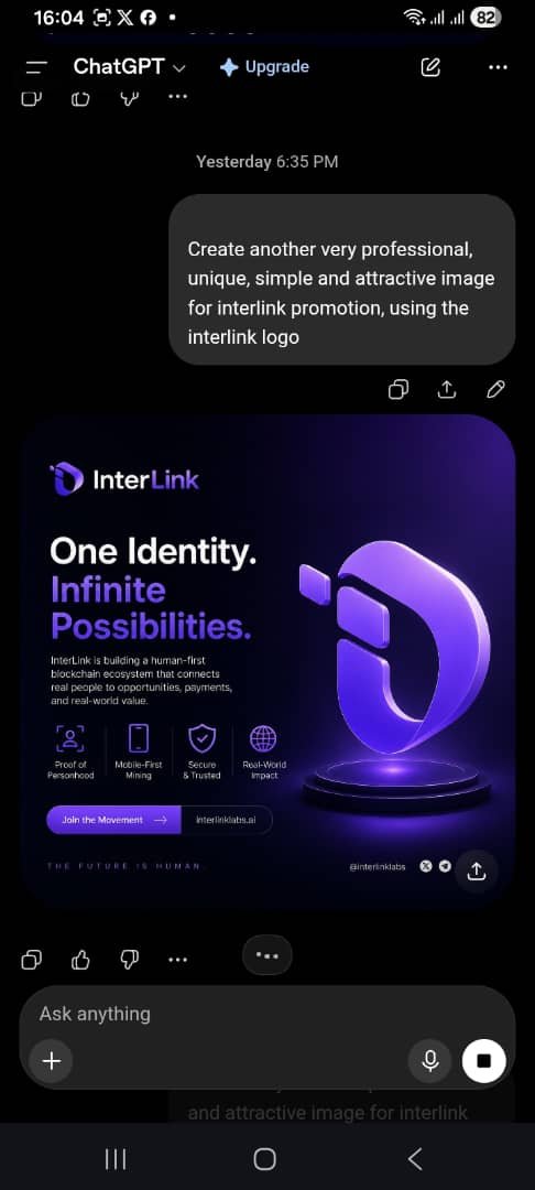 glozziwhite's tweet photo. The future of Web3 belongs to builders who value trust, interoperability, and innovation. With the Interlink logo representing a connected ecosystem, one connection at a time.
Build. Connect. Grow.
#Interlink #ITIG #ITL https://t.co/yggVrhztzq