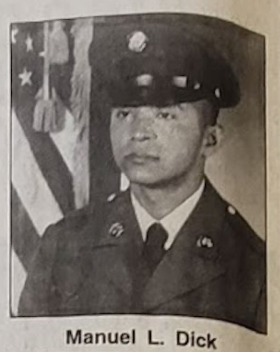 KoreyG80's tweet photo. U.S. Army Specialist Four Manuel Levi Dick was killed in action August 5, 1970 in Quang Tin Province, South Vietnam. Manuel was 23 from Coleville, California. Charlie Co. 1st BN, 46th Infantry Americal DIV. Manuel was 1 of 6 Mono Native Americans killed in NAM. #American Hero🇺🇸🦅 https://t.co/h99C1LGkfd