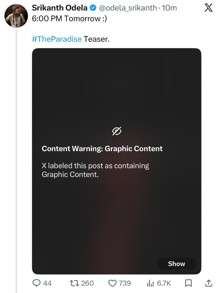 TheParadiseOffl's tweet photo. X’s Heads-Up: Content Warning - Graphic Content.

Our Heads-Up: There’s much more coming...🧘🏽‍♂️
See you tomorrow.

#TheParadise https://t.co/5jvOyFKEh1