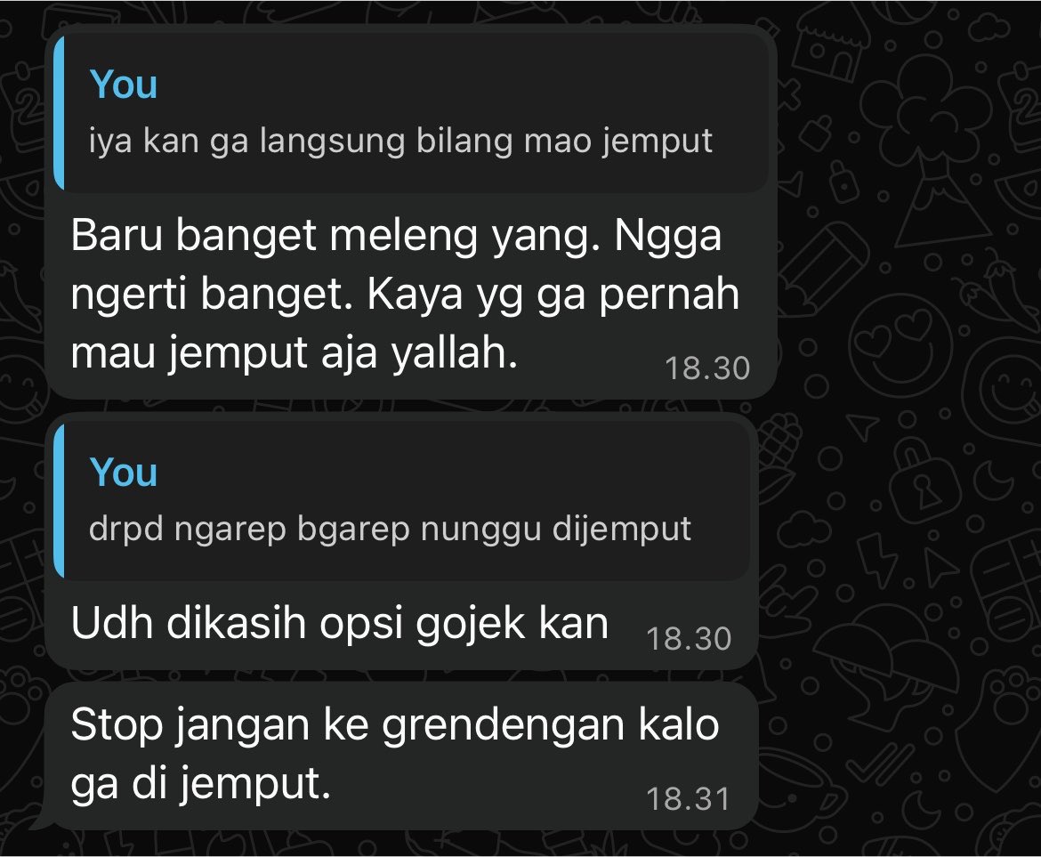 virasatque's tweet photo. kemarin habis bete bgt karna pacarku dinas dari jumat-senin baru balik, selasa janji jemput tp ketidurannnnnnnn https://t.co/LByGoEuPN6