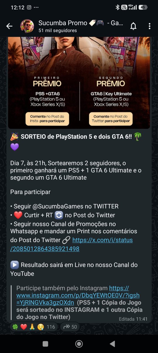 KarlosKatu2's tweet photo. @SucumbaGames Seguindo papai, quero meu PS5 + GTA 6 ❤️ https://t.co/lkKYiD6uUd