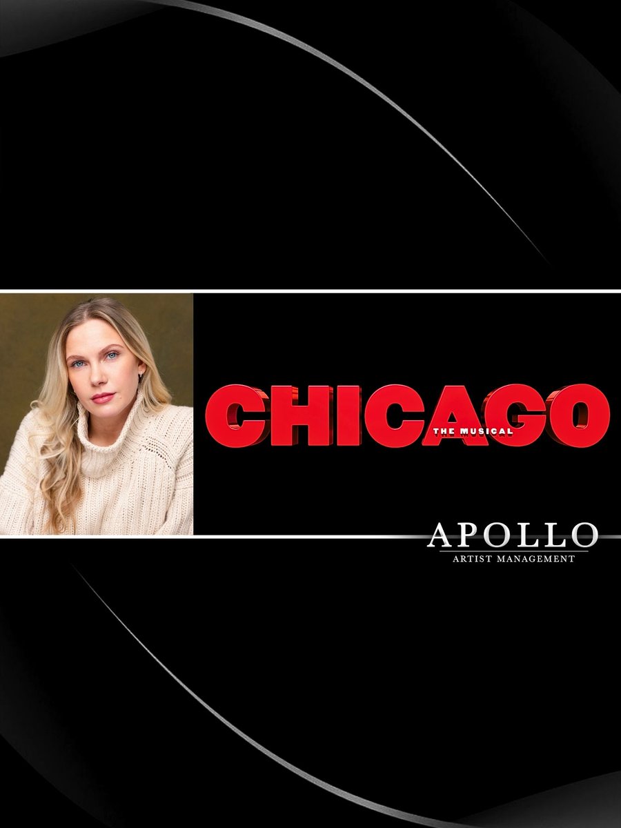 apolloam_mt's tweet photo. Over the moon that our Jessica Keable (@JessKeable) will return to 'Chicago' (@ChicagoOnStage), this time on its international tour! #TeamApollo #ProudAgents #Chicago https://t.co/GmOiZOmM3G