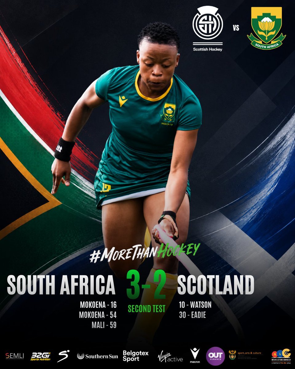 AfricaFactsZone's tweet photo. South Africa Women 🇿🇦 come back from 2 goals behind to defeat Scotland 3-2 in a Hockey game.

Scotland are ranked no. 14 in the world in Women's Hockey. https://t.co/OF9zbliIqa