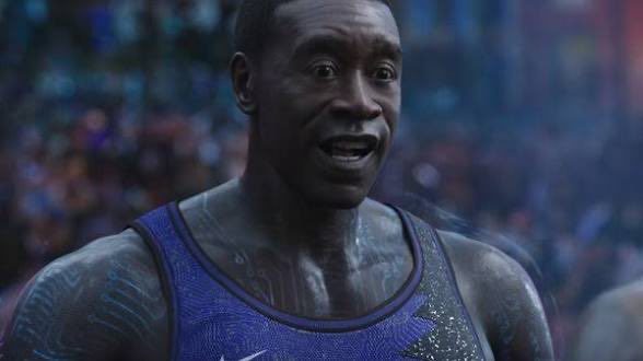 street_Hater's tweet photo. Caught the last bit of space jam 2 with my sister. I had forgotten not only that don cheadle is in this movie as the villain, but that in the climax he transforms into Shin Don Cheadle https://t.co/gJLO7vMgY4