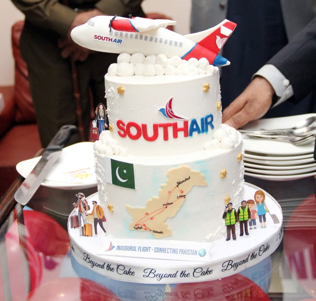 avpak3's tweet photo. Ceremony at Multan Airport to celebrate flights between Karachi and Multan via Turbat started by South Air with ATR 72. https://t.co/E8YtR6Hjx1