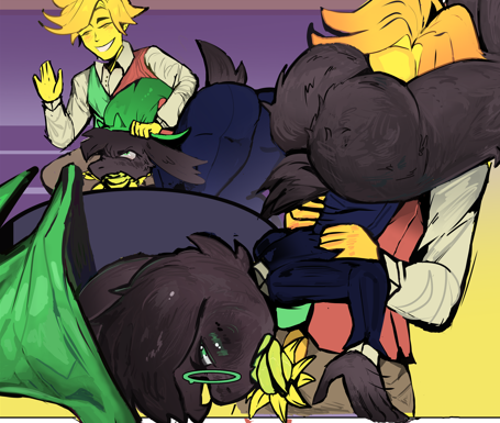 jelly_mayhem's tweet photo. Wip for a comic page of the best friends (Ralsei x Flowery) https://t.co/TBvcOn5Tzb