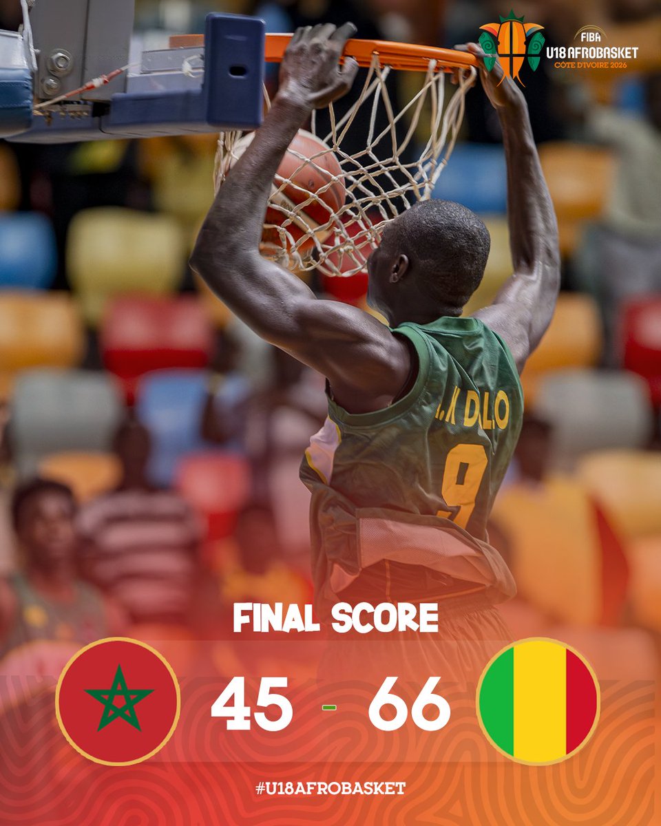 AfroBasket's tweet photo. ๐ฒ๐ฑ The defending champs turn on the jets as they cruise to victory! ๐
#U18AfroBasket #LegacyReloaded https://t.co/MZfhYCxgBL