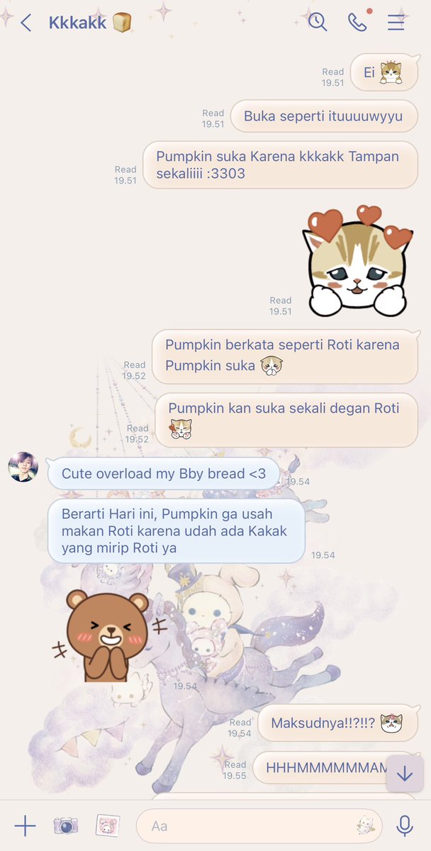 tekoucil's tweet photo. syongton two tweets au, pumpkin and kk bread edisi rambut kk kaya roti 🍞___🍞 https://t.co/dveNIir0QX
