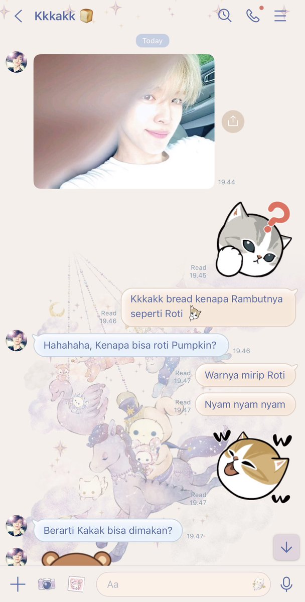 tekoucil's tweet photo. syongton two tweets au, pumpkin and kk bread edisi rambut kk kaya roti 🍞___🍞 https://t.co/dveNIir0QX