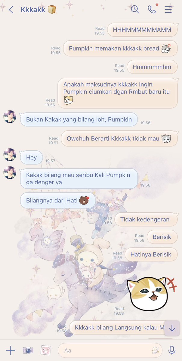 tekoucil's tweet photo. syongton two tweets au, pumpkin and kk bread edisi rambut kk kaya roti 🍞___🍞 https://t.co/dveNIir0QX