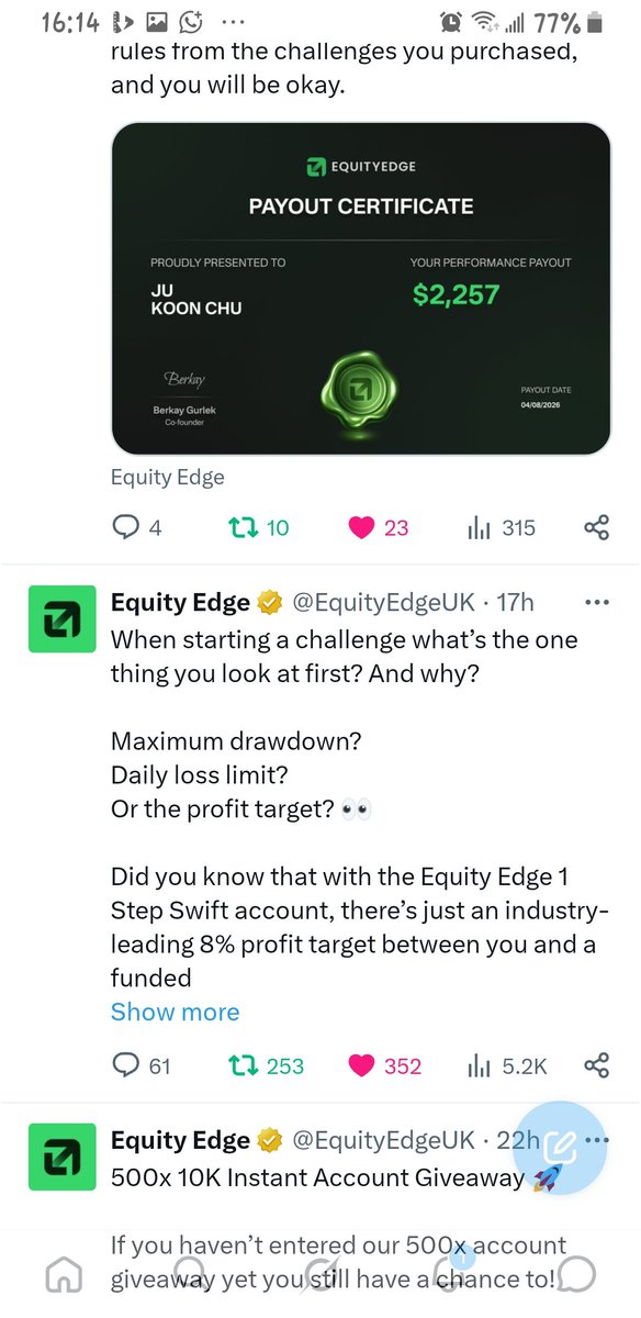 michaelan0n's tweet photo. @EquityEdgeUK Done
@scope_tr_ @ToriolaFx @tradeswerve https://t.co/UmglcpIqEI