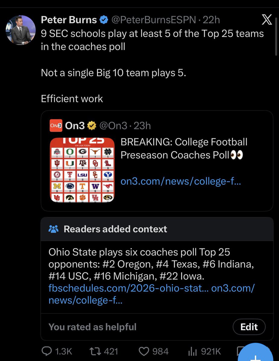 bllbl9's tweet photo. @PeterBurnsESPN @ESPNRadio This one especially 😂 https://t.co/cIDIXHMSA3