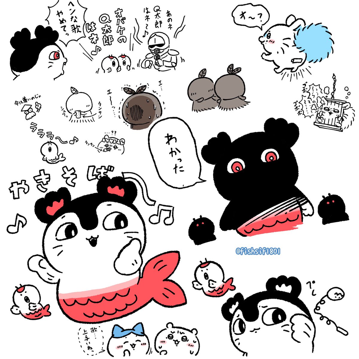 fishsif1801's tweet photo. とりとめのないらくがき🐟
見ました…めっちゃ良かった……
#ちいかわ https://t.co/iTzZOLoxsS