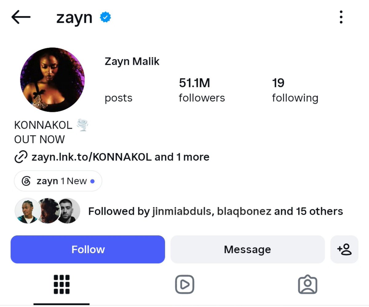 AlbumTalksHQ's tweet photo. 🚨 Zayn Malik has now also updated his Instagram display picture to a picture of Ayra Starr 🤩

Can't wait for the collab 🔥 https://t.co/QaN3wqeBDR