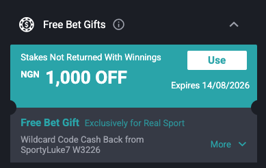 SportyLuke7's tweet photo. Check your notifications 🚨

SportyBet credited WildCard Cashback for some of my booking codes 🎁

If you got cashback from one of our codes, drop your screenshot 👇 https://t.co/y9ThizT5yG