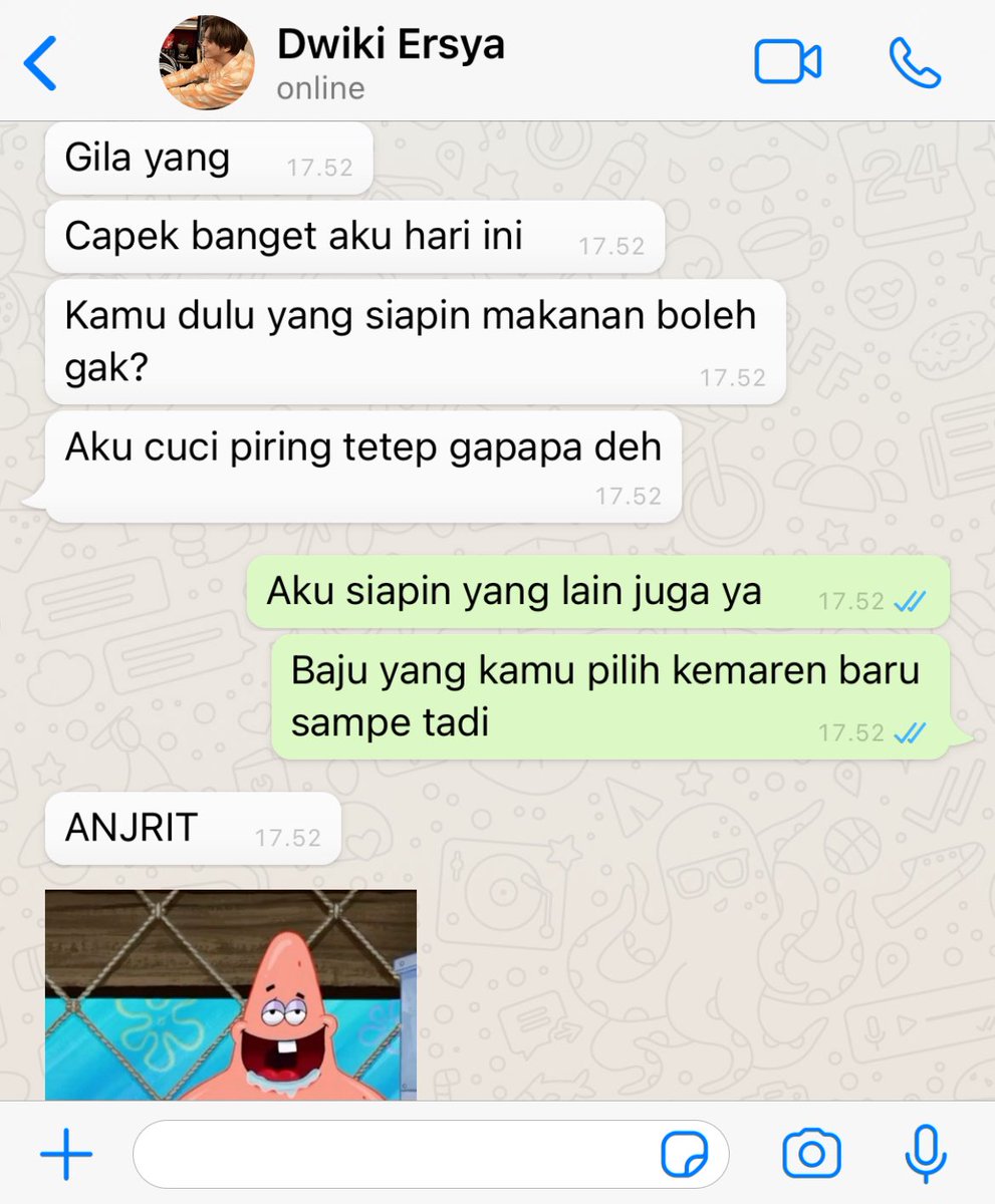 1106pages's tweet photo. daily chat pasutri pacaran 7 tahun https://t.co/HRRhK4dPD9
