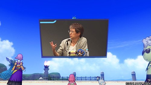 VeridisArpegius's tweet photo. Btw Dragon Quest X (another Square Enix MMO) can watch Dev streams in game and I'm just still wondering why FFXIV hasn't brought over this technology cus man watching Fanfest or Live Letter in cities or something would be hilarious and fun https://t.co/yCvtVfBLDD