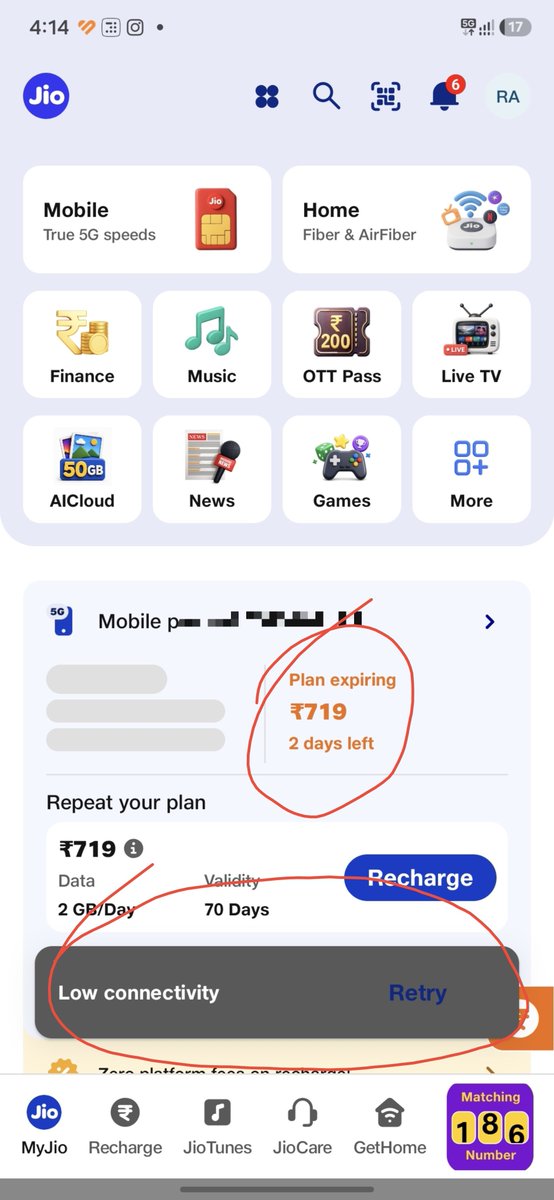 rahulawanjari's tweet photo. Hey @JioCare @reliancejio @TRAI 
Unable to access internet while my plan still not expired what kind of settings you have done. I don't know but. SOLVE THIS PROBLEM ASAP. https://t.co/pT5ldJ3nGC