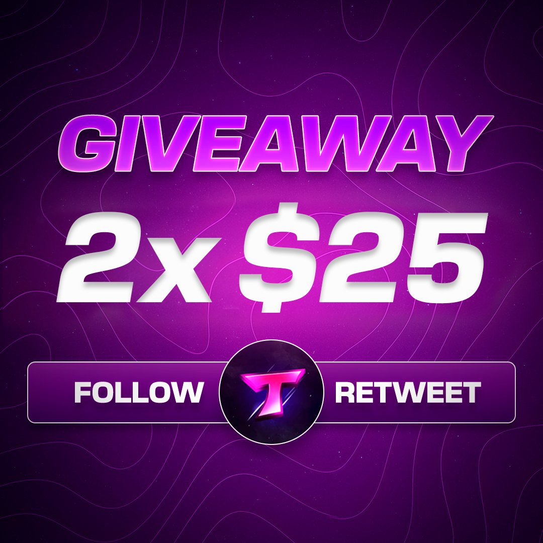 Tomas1120_'s tweet photo. 💰 2x $25 GIVEAWAY 💰

✅ Follow me &amp; @ZiGmReal
✅ Retweet
✅ Tag a friend

⏰ Giveaway ends in 72 hours! https://t.co/izf7sD9Dax