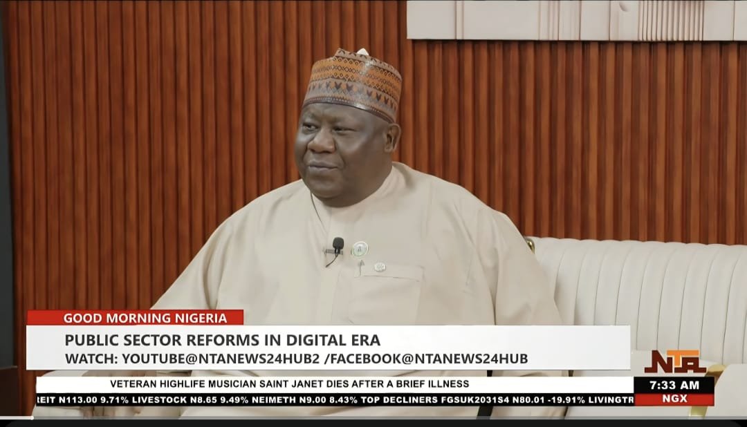 DBI_Education's tweet photo. PHOTO SPEAKS:

DBI REPRESENTED ON NTA'S GOOD MORNING NIGERIA

Mr. Emeka Nzeih, the Head, Learning & Development (DBI), represented the President/CEO of the Digital Bridge Institute (DBI),  David Daser, on the Nigerian Television Authority (NTA) flagship programme, Good Morning Nigeria.

The engaging discussion focused on "Public Sector Reforms in the Digital Era," bringing together the Director-General of the Bureau of Public Service Reforms (BPSR), Dr. D.I Arabi,  and other distinguished panelists to examine how digital transformation is reshaping governance, service delivery, and institutional efficiency in Nigeria.

DBI's participation underscored the Institute's unwavering commitment to advancing digital capacity development and supporting public sector innovation in line with Nigeria's digital transformation agenda.