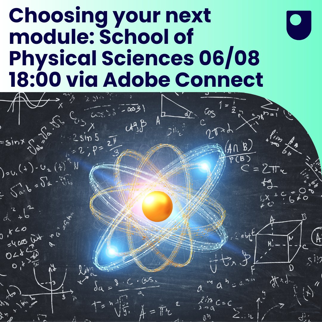 OU_STEM's tweet photo. Curious about Physics or Astronomy at the OU? 🌟 Join our live event on 6 Aug, 18:00–19:30! Get the inside scoop on M06, R51 &amp; Q64 modules, plus tips for success. Bring your questions for our Q&amp;A—no registration needed! 👉 https://t.co/cSYm6SJzcv https://t.co/Lj0SE1gXcY