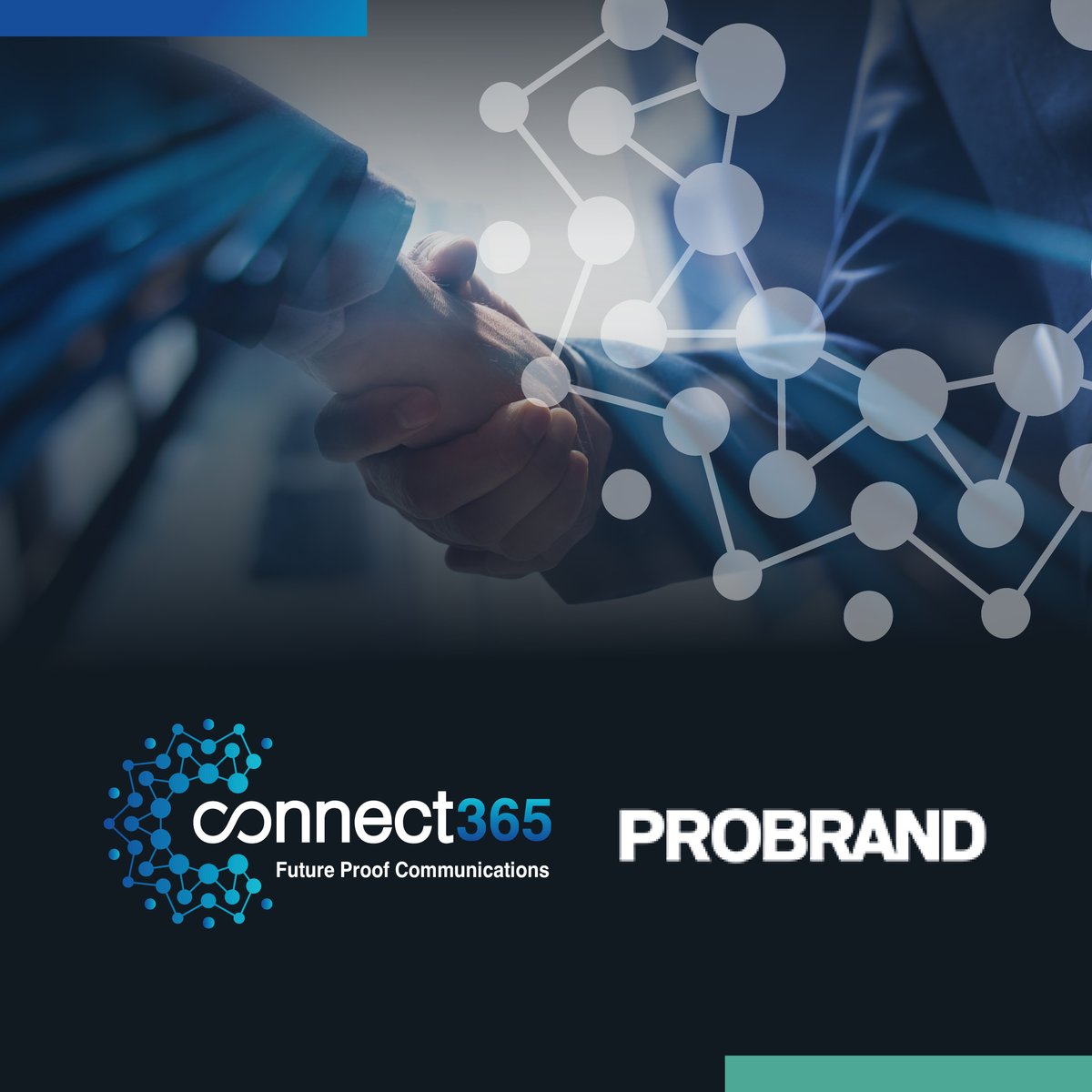 Connect365Comms's tweet photo. We’re delighted to welcome Probrand as a new reseller partner.

This new strategic partnership brings together Probrand’s established technology expertise and customer reach with Connect365’s flexible business connectivity, mobile and communications solutions. https://t.co/tyLq2aUhz7